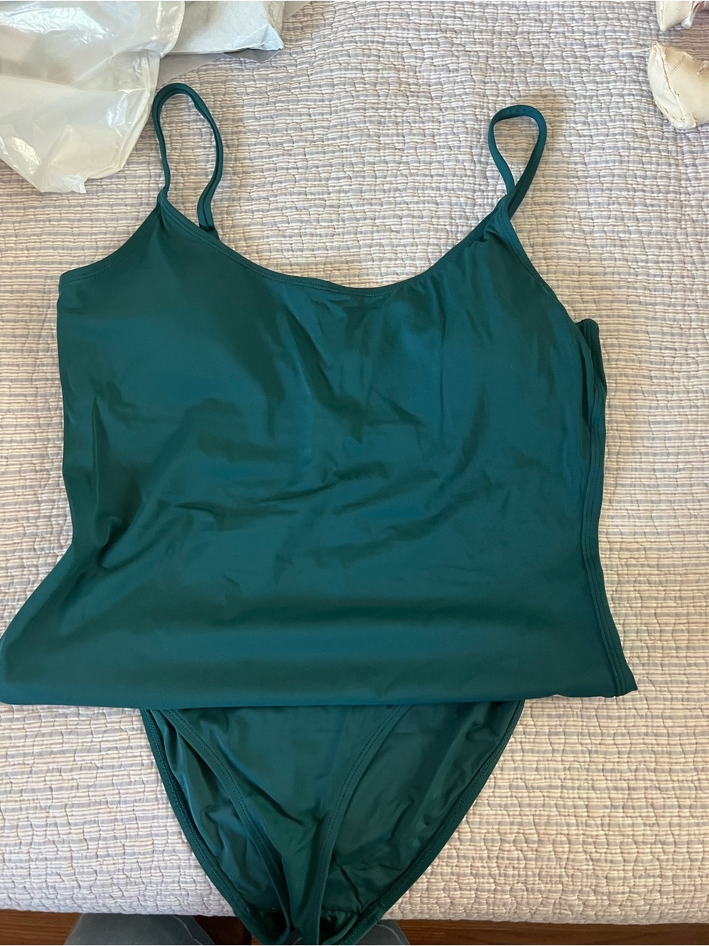 Andie Amalfi Teal Green One-Piece Swimsuit
